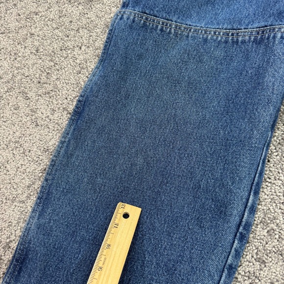 Dickies Jeans Mens 36x32 Blue Double Knee Straight Medium Wash Denim Workwear - Picture 8 of 9